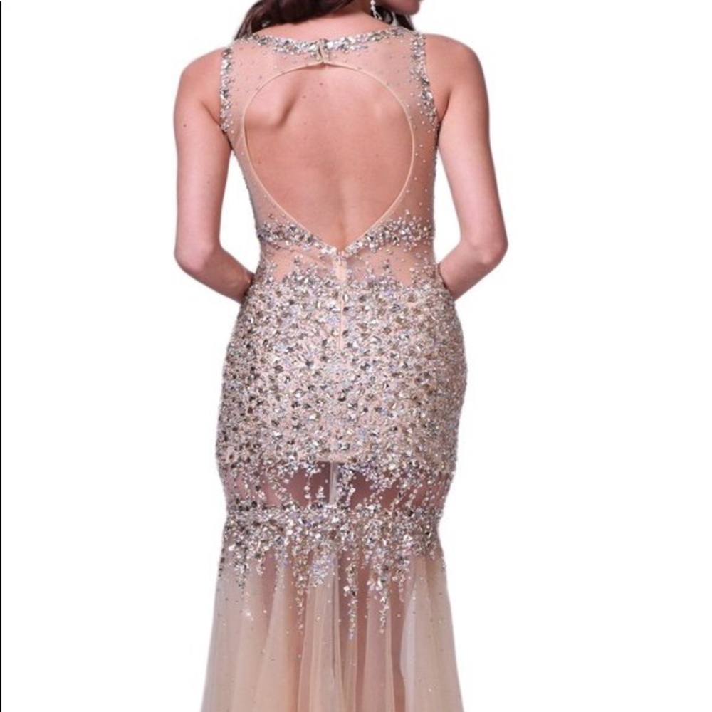 Glamorous Illusion Prom Dress - Picture 4 of 4